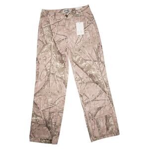 Disclosure x Refrain Camo Wide Leg Pants Women’s 13/31 Y2K Tree Print Cargo